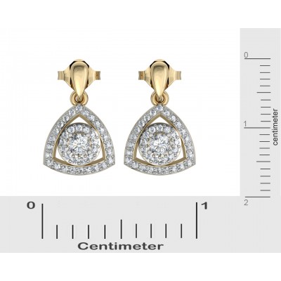 Petite Diana diamond Drop Earrings